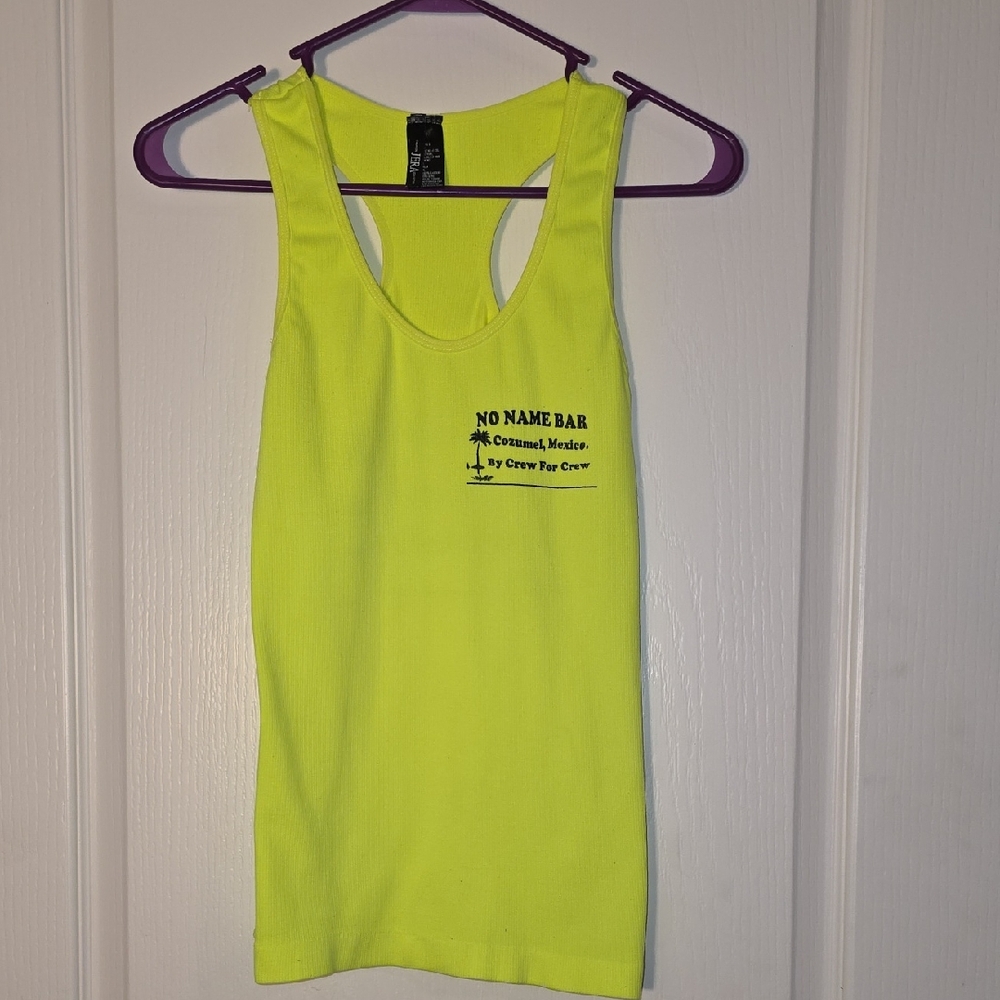 Neon Yellow Women's Tank Top For Cruiseline Crew